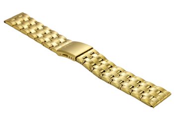 Bransoleta do zegarka Bisset w kolorze złota stalowa 22mm  PVD.jpg